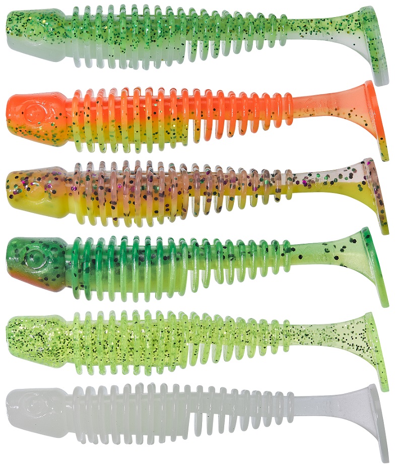 GUNKI Gumová nástraha Tipsy SXL Dark Water Ghost Lemon 10cm