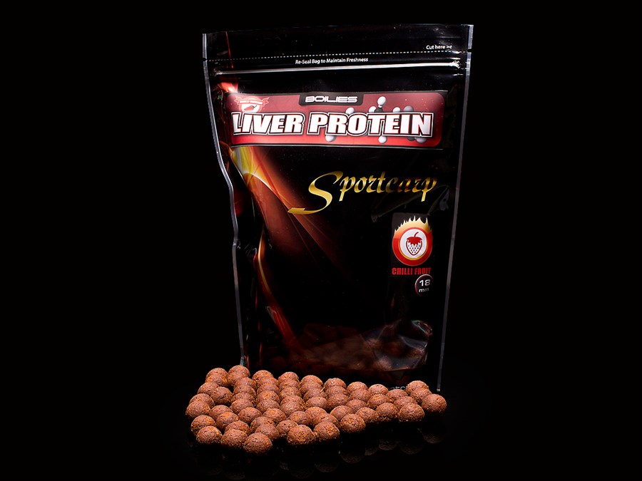 SPORTCARP Boilies Liver Protein Chilli Fruit 800g 24mm