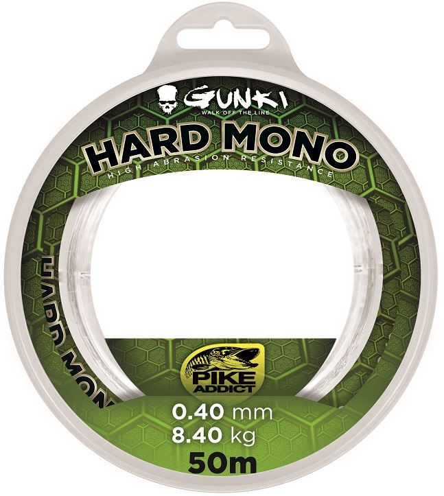 GUNKI Šokový vlasec Hard Mono 50m 0,80mm