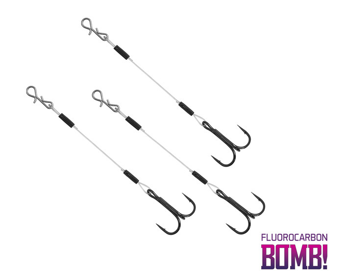 DELPHIN BOMB! Twisto RIGS Fluorocarbon 3ks #6 8cm