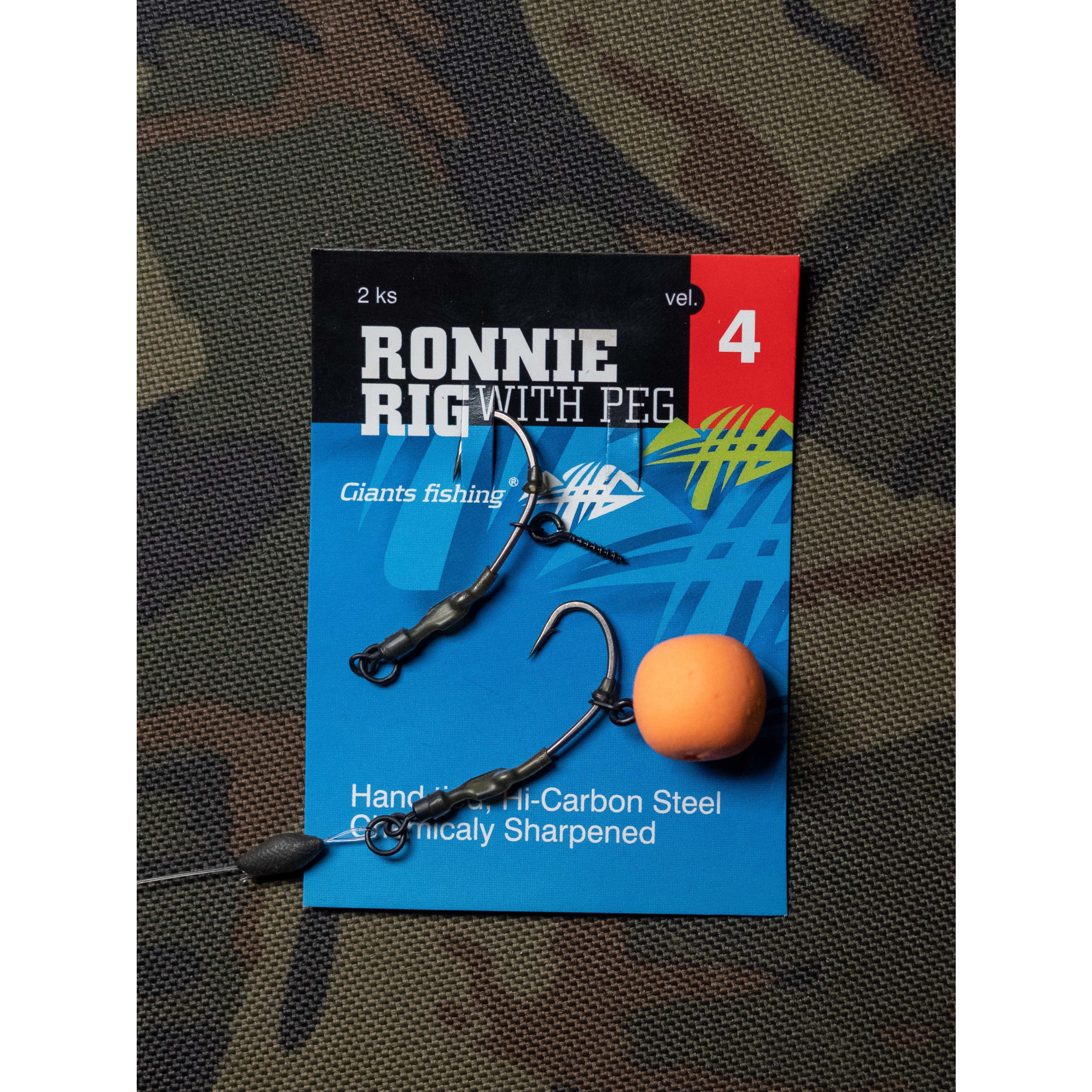 GIANTS FISHING Kaprový návazec Ronnie Rig wit Peg 2ks #6