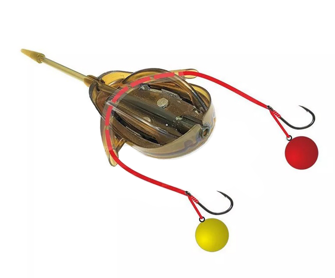 CRALUSSO Krmítko Method Double Chance 1ks 40g