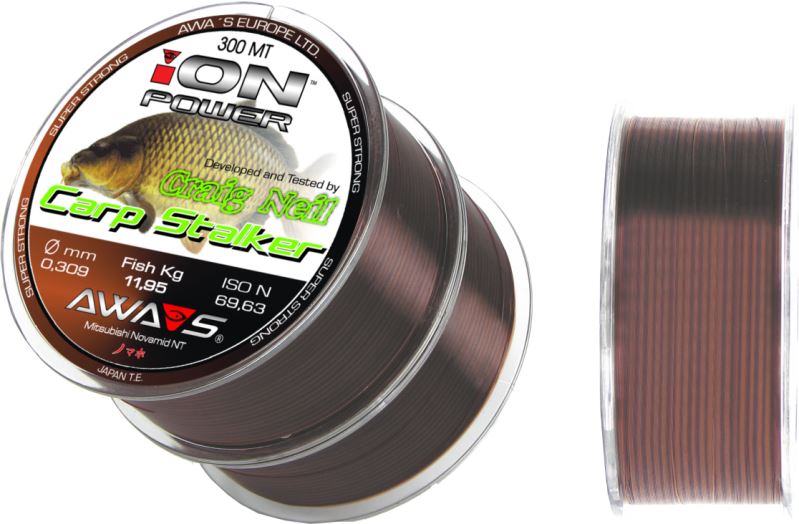 AWA'S Vlasec Ion Power Carp Stalker 2x300m 0,37mm 19,5kg