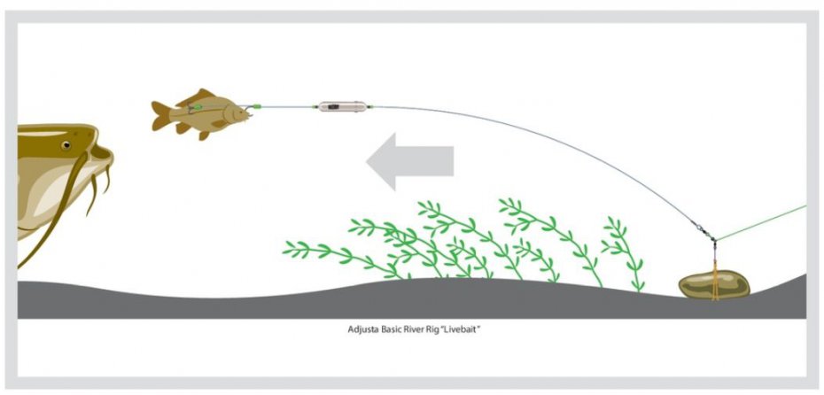 MADCAT Návazec Adjusta Profi River Rig Deadbait #M