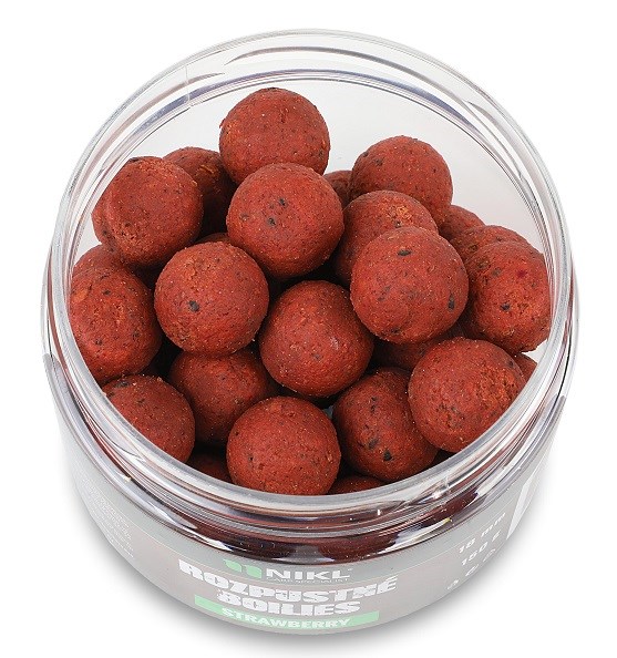 NIKL Rozpustné boilies Strawberry 150g 18mm