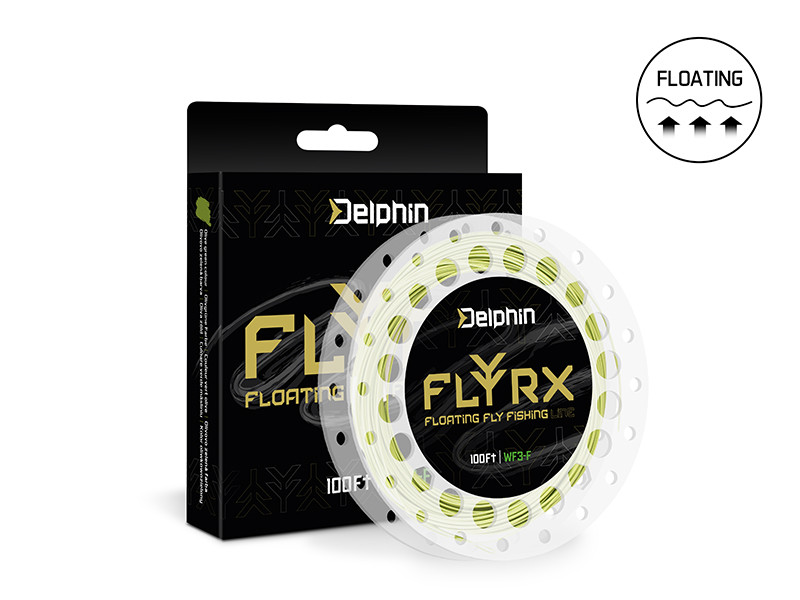 DELPHIN Muškařská šňůra FLYRX WF6-F / 100FT