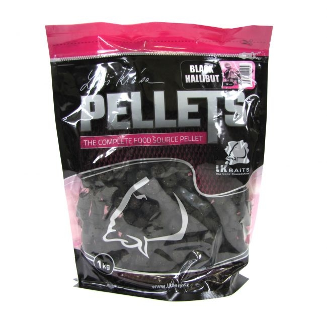 LK BAITS Pelety Salt Black Halibut Pellet 1kg 12mm