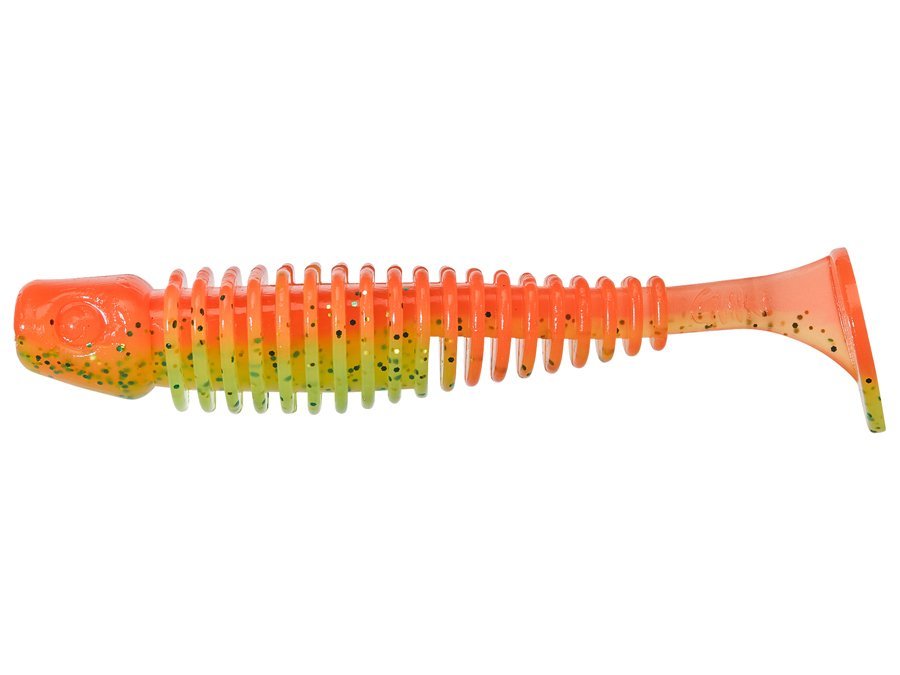 GUNKI Gumová nástraha Tipsy SXL Dark Water Orange Chart Belly 10cm