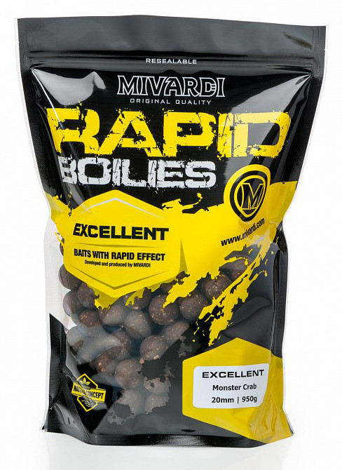 MIVARDI Boilies Rapid Excellent Monster Crab 250g 24mm
