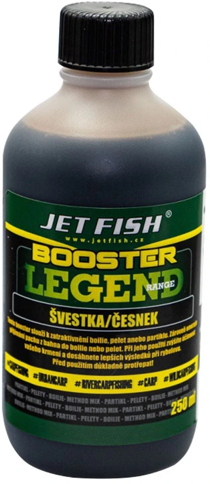JET FISH Booster Legend Range Seafood Švestka Česnek 250ml