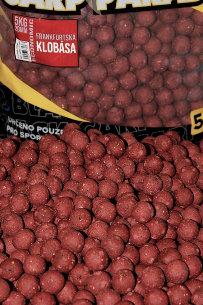 BLACK CARP Economic boilies Frankfurtská klobása 5kg