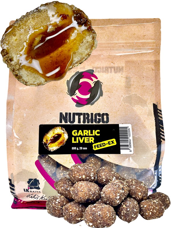 LK BAITS Nutrigo FEED-EX Garlic Liver 800g 20mm