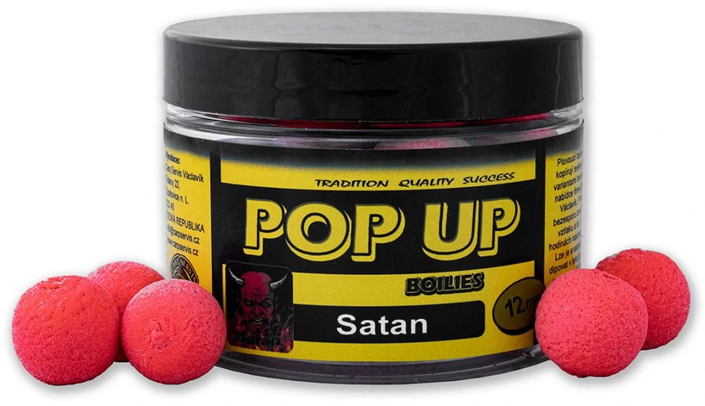 CARP SERVIS VÁCLAVÍK Plovoucí boilies Pop up boilies Satan 50g 12mm