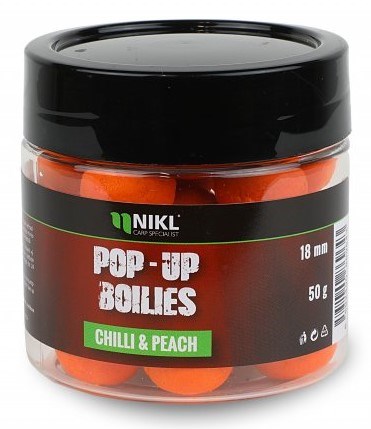NIKL Plovoucí boilies Chilli & Peach 50g 14mm