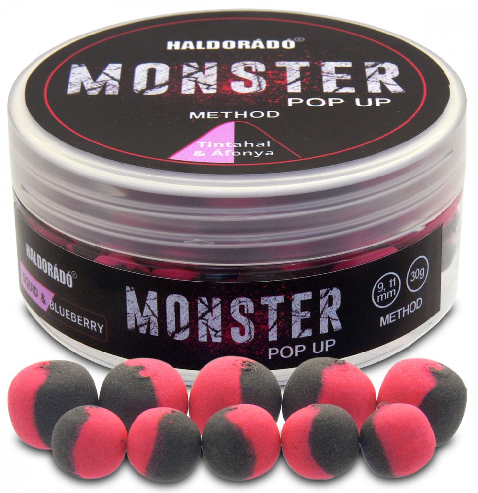 HALDORADO Monster Pop Up Method Kalamár Borůvka 9,11mm 30g