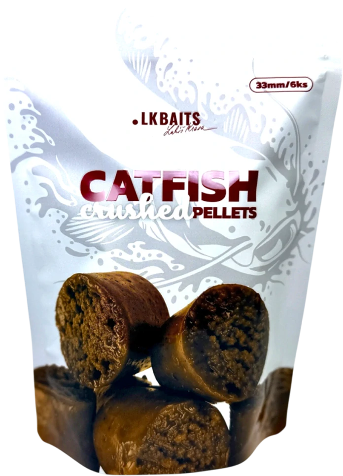 LK BAITS Catfish Pellet Crushed Fish 38mm 6ks