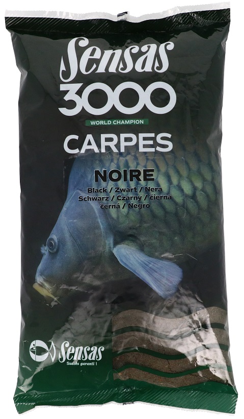 SENSAS Krmítková směs 3000 Classic Carpes Noire 1kg