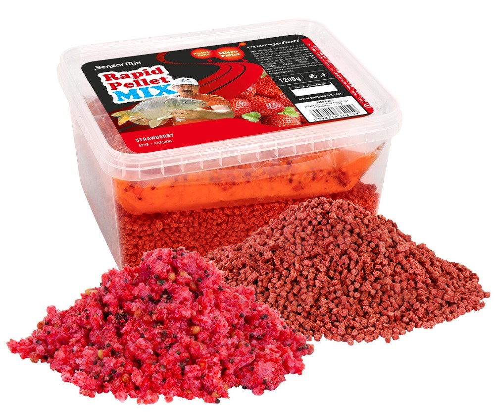 BENZAR MIX Rapid Pellet Mix Jahoda 1200g