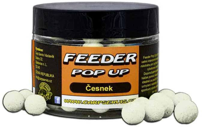 CARP SERVIS VÁCLAVÍK Feeder Pop Up Česnek 30g 9mm