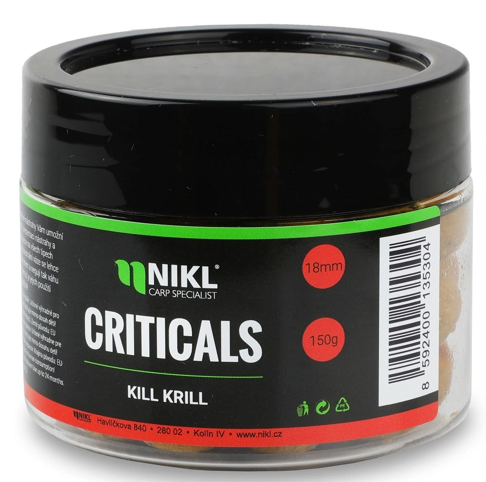 NIKL Criticals boilie Kill Krill 150g 24mm