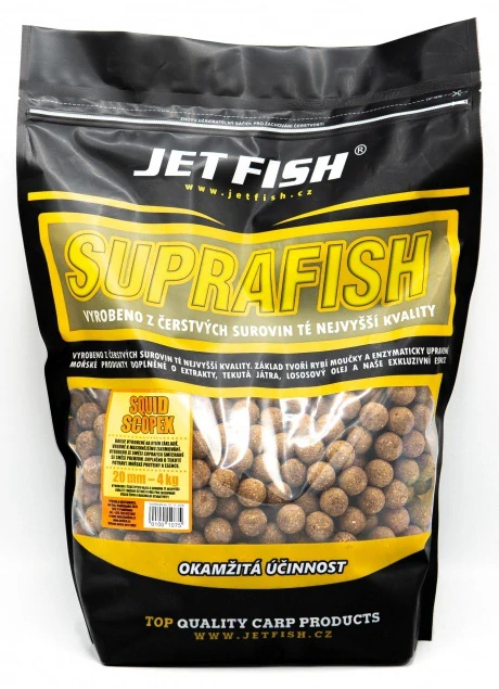 JET FISH Boilie SupraFish Scopex Squid 4kg 24mm