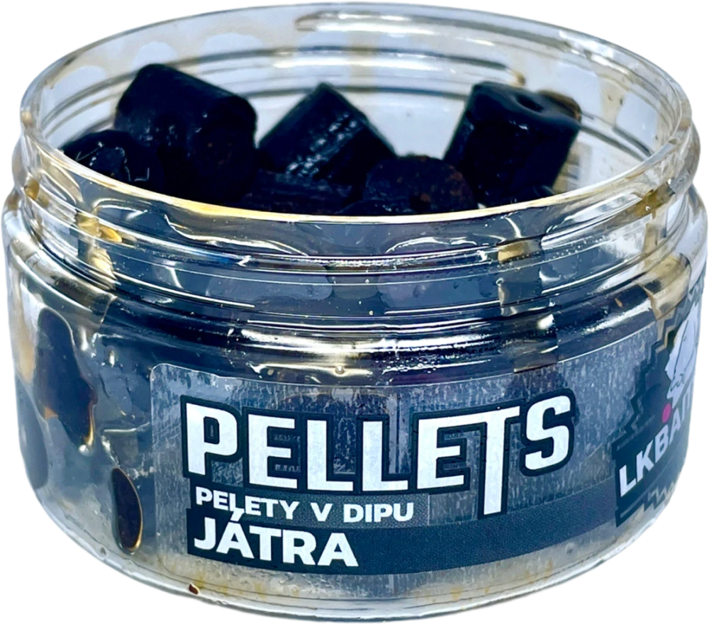 LK BAITS Pelety v dipu Játra 60g 12mm