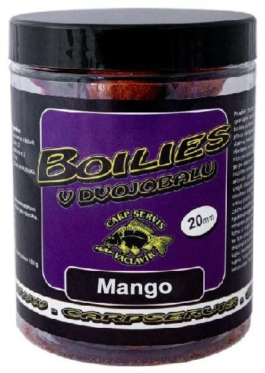 CARP SERVIS VÁCLAVÍK Boilies v dvojobalu Mango 180g 20mm
