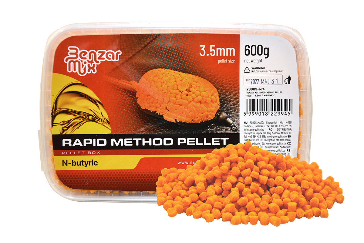 BENZAR MIX Rapid Method Pellet Kyselina máselná 600g 3,5mm