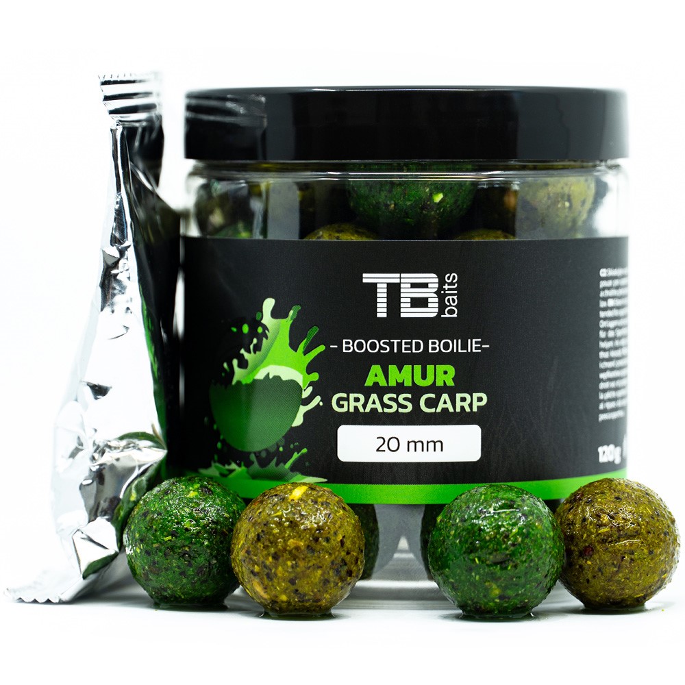 TB BAITS Boosterované boilies Amur 120g 24mm