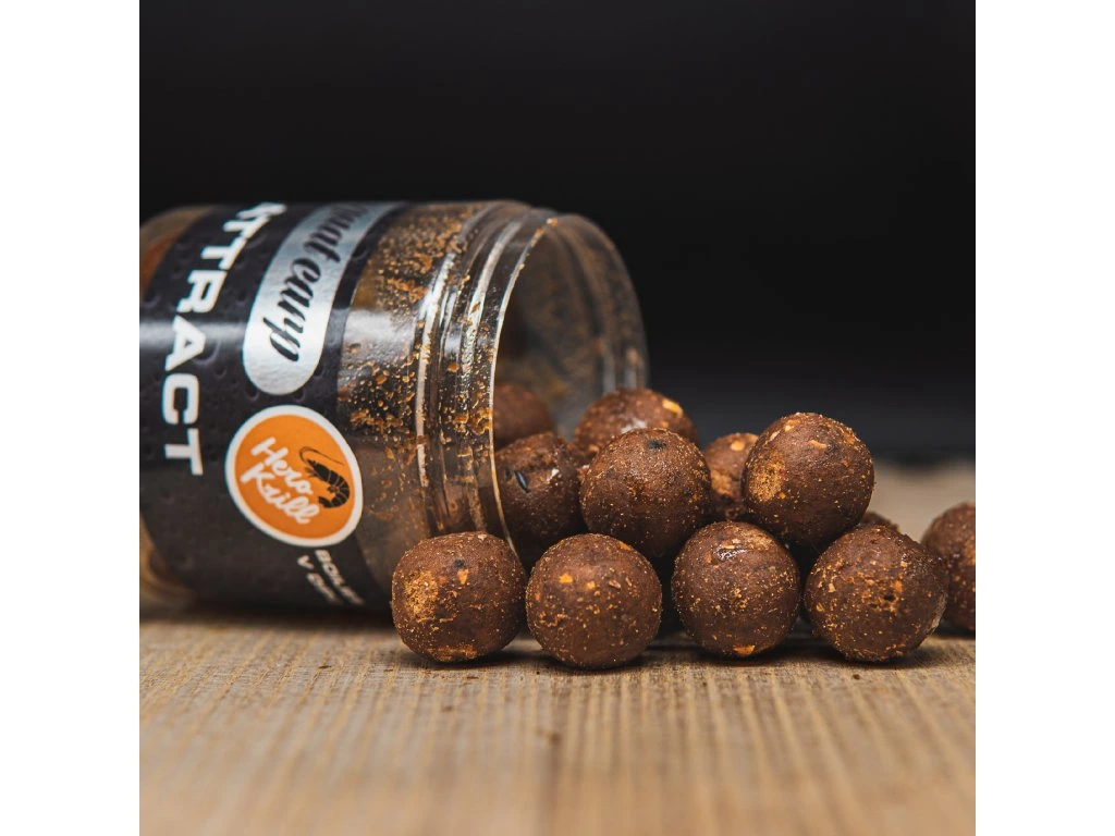 SQUAT CARP Boilies v dipu Hi-Attract Hero Krill 24mm 220g