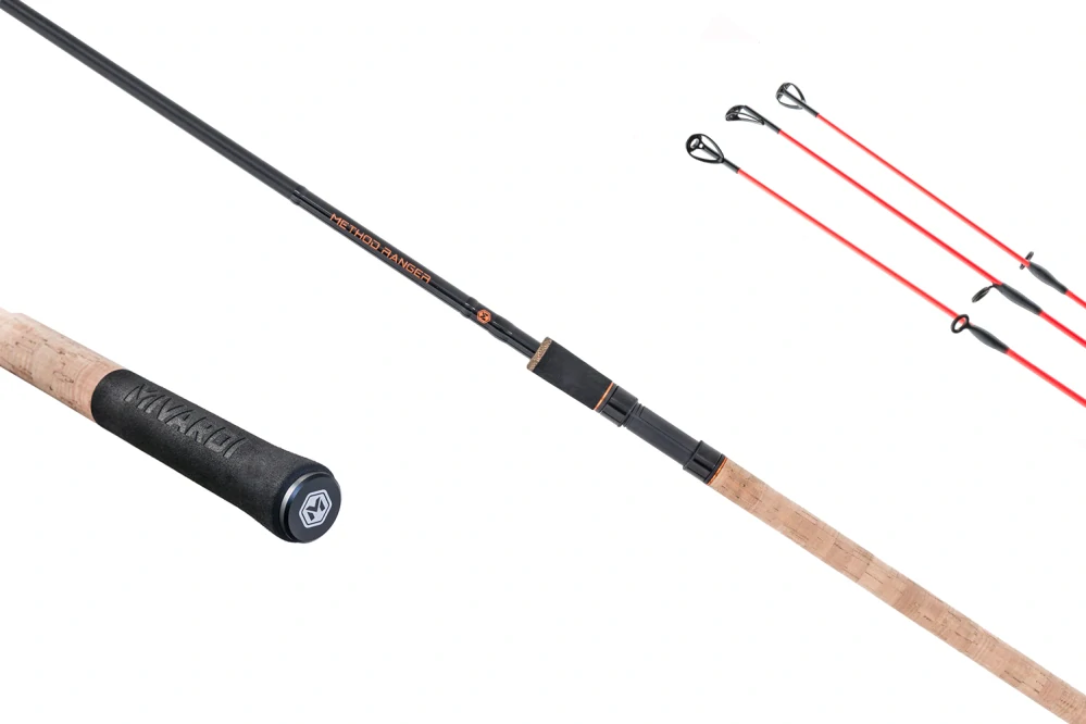 MIVARDI Prut Ranger Method 390cm 180g 3-díl