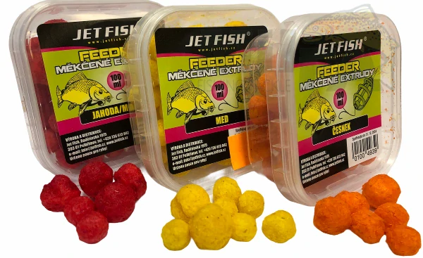 JET FISH Měkčené extrudy Jahoda Moruše 100ml