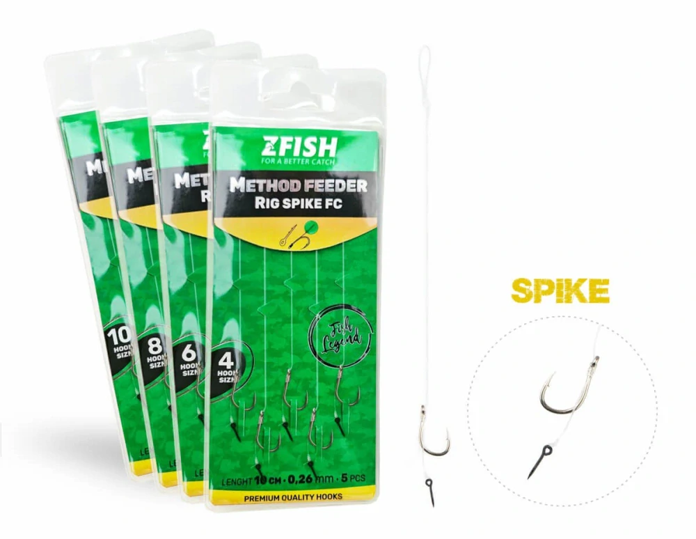 ZFISH Návazec Method Feeder Rig Spike FC 5ks #8