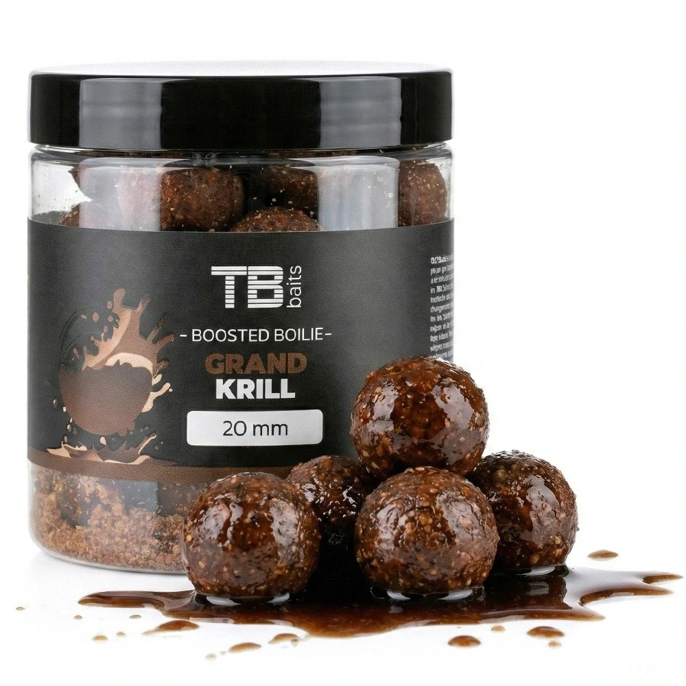 TB BAITS Boosterované boilie Grand Krill 120g 24mm