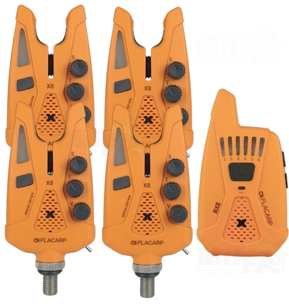 FLACARP Sada signalizátorů 4+1 X8 + RX8 Oranžová