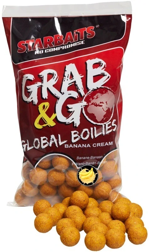 STARBAITS Boilies Global Banana Cream 800g 24mm