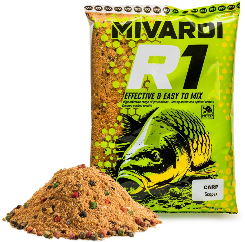MIVARDI Krmítková směs R1 CARP Scopex 1,4kg
