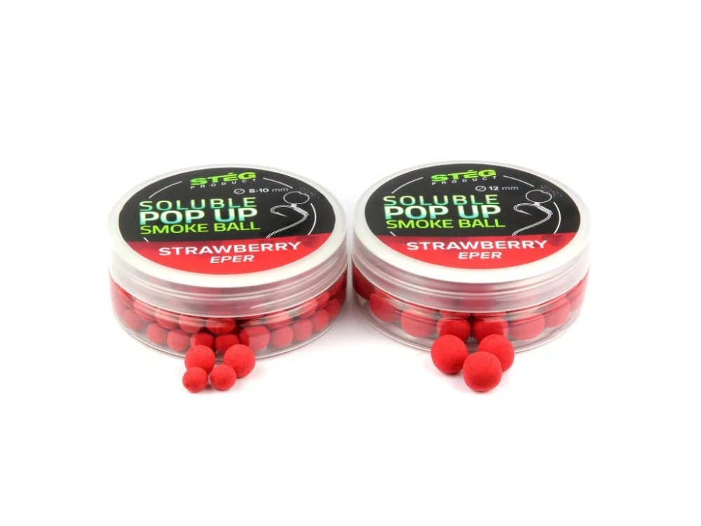 STÉG Soluble Pop Up Smoke Ball Jahoda 25g 12mm