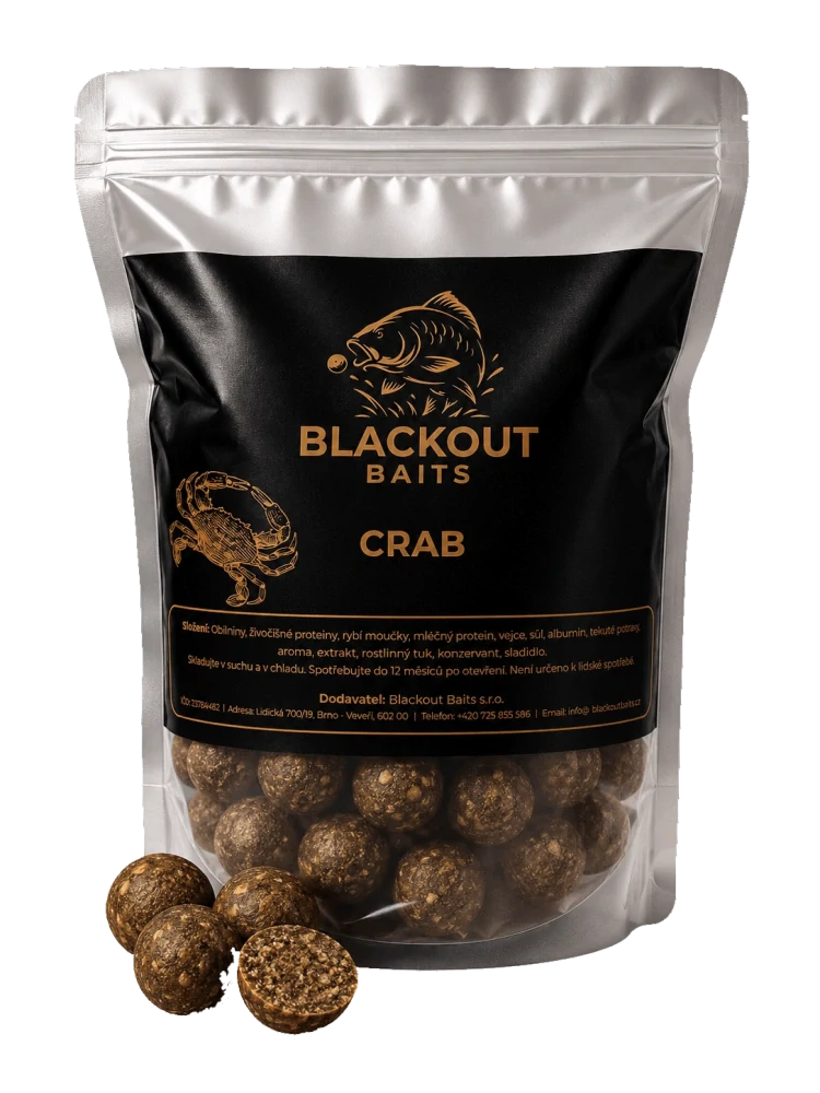 BLACKOUT BAITS Boilies Crab 1kg 20mm