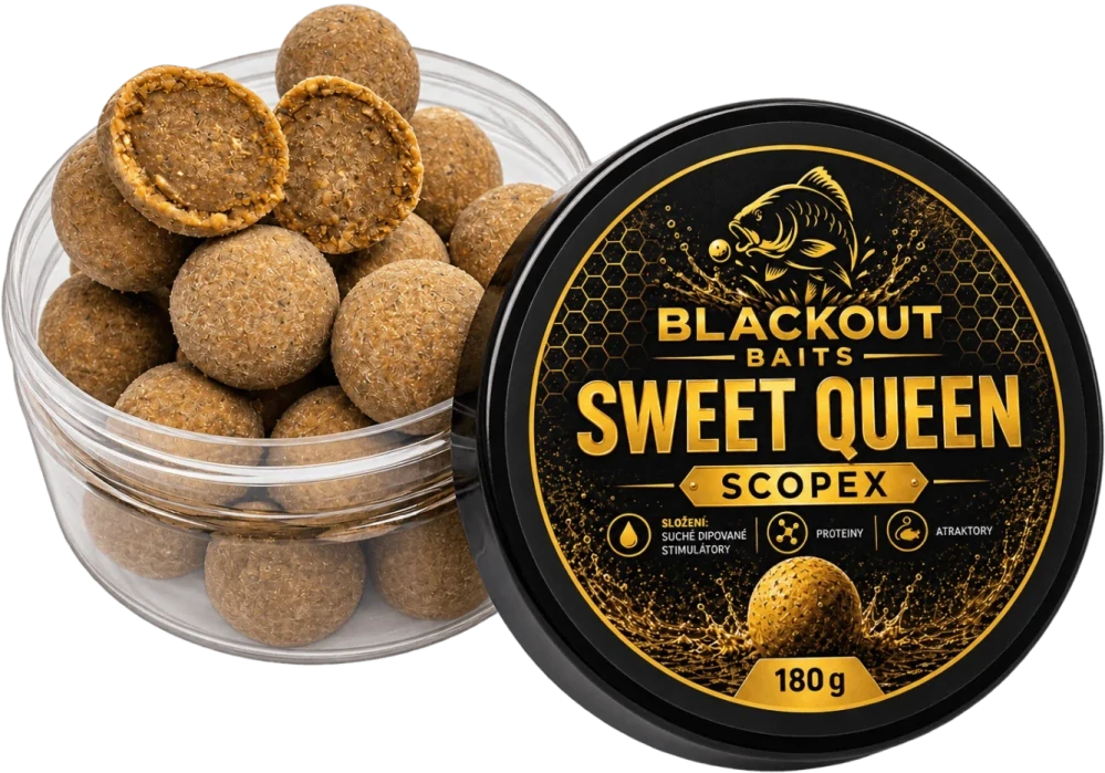 BLACKOUT BAITS Boilies Sweet Queen Scopex 180g 24mm