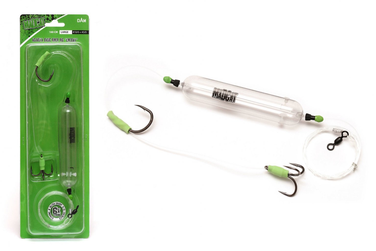 MADCAT Návazec Adjusta Basic River Rig "Live Baid" #M