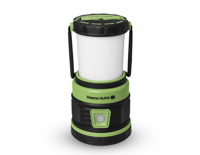 DELPHIN Kempingová lampa AURA UC