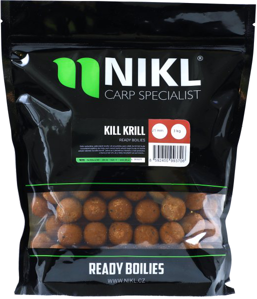 NIKL Hotové boilies Kill Krill 250g 20mm