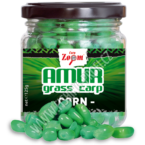 CARP ZOOM Vakuovaná kukuřice Grass Carp Corn 220ml