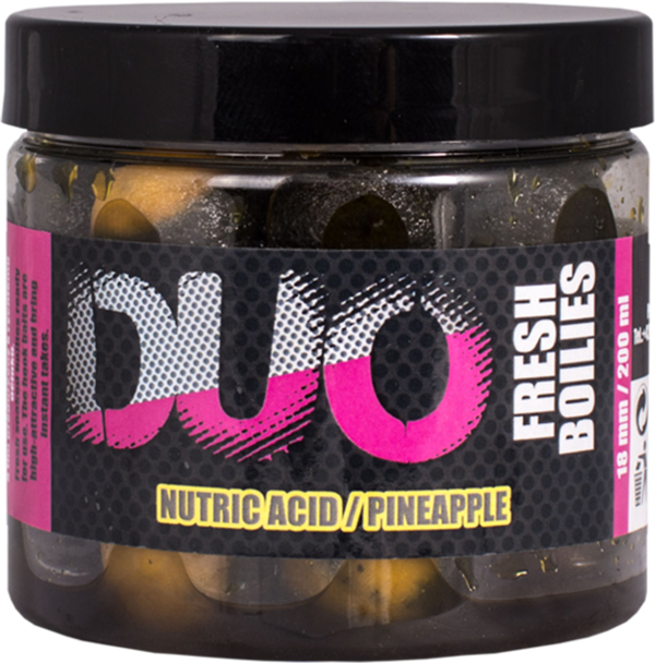 LK BAITS Boilies DUO X-Tra Fresh Nutric Acid & Pineapple 200ml 18mm