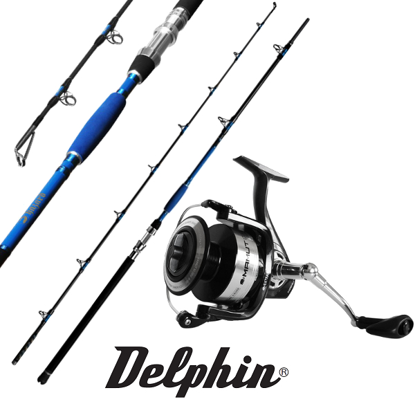 DELPHIN Prut Hazard 310cm 500g + DELPHIN Naviják Mamut 10000