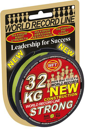 WFT Pletená šňůra KG Strong 300m 0,32mm 51kg žlutá