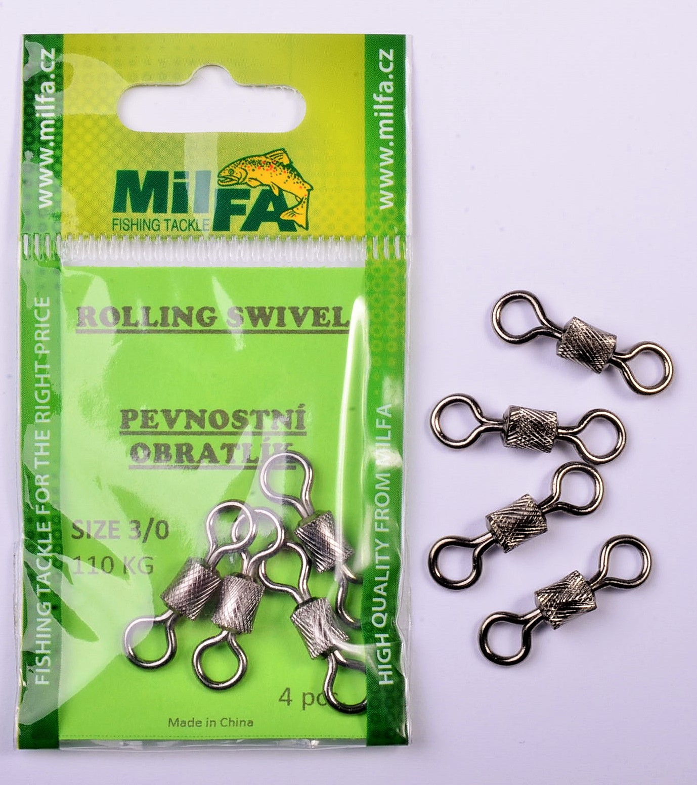MILFA Pevnostní obratlík #3/0 4ks