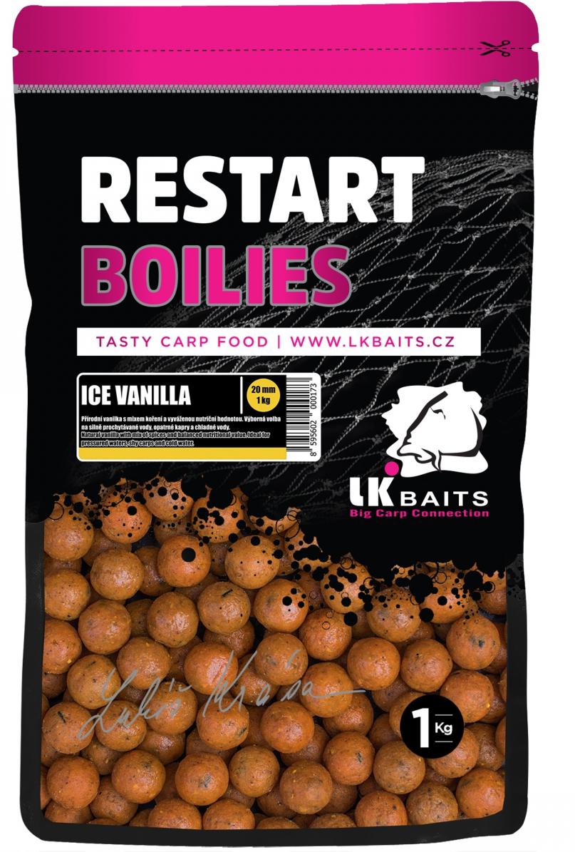 LK BAITS Boilies ReStart Ice Vanilla 250gr 18mm