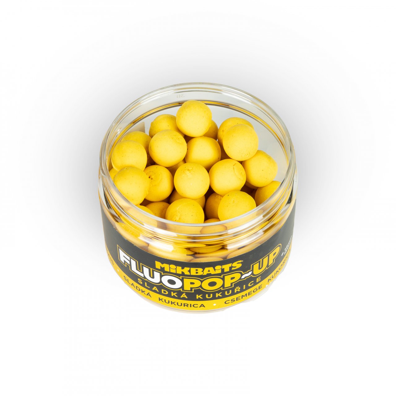 MIKBAITS Plovoucí Fluo boilie Sladká kukuřice 150ml 14mm